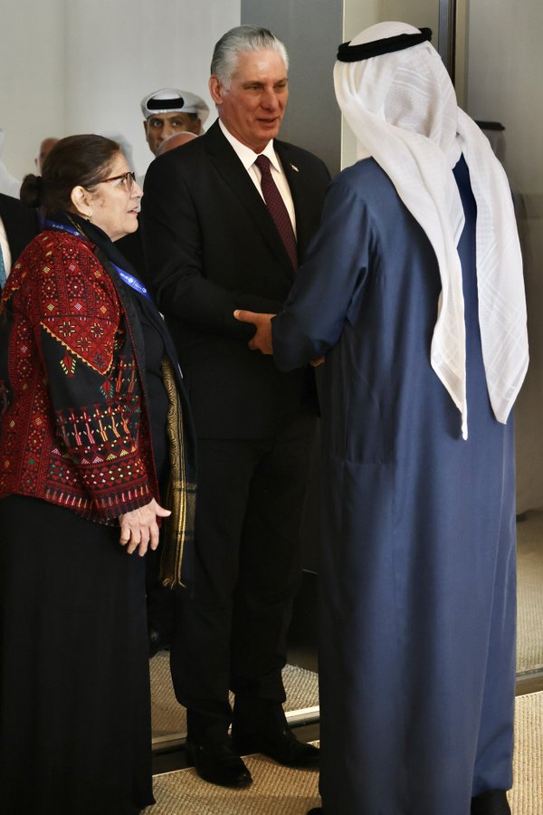 Díaz-Canel sostiene conversaciones oficiales con presidente de Emiratos Árabes